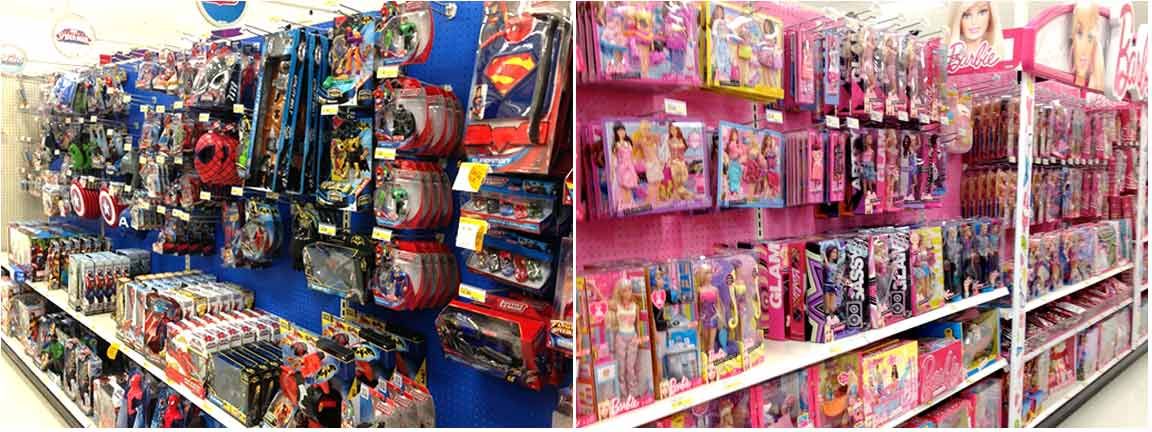 Gender-Neutral Signs and Spaces- GN toys section